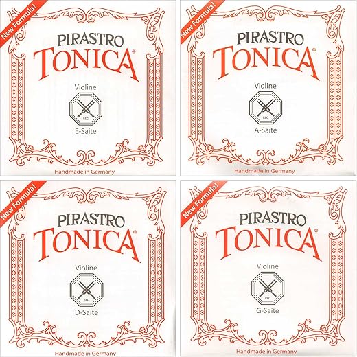 Pirastro Tonica Violin String Set Medium Gauge