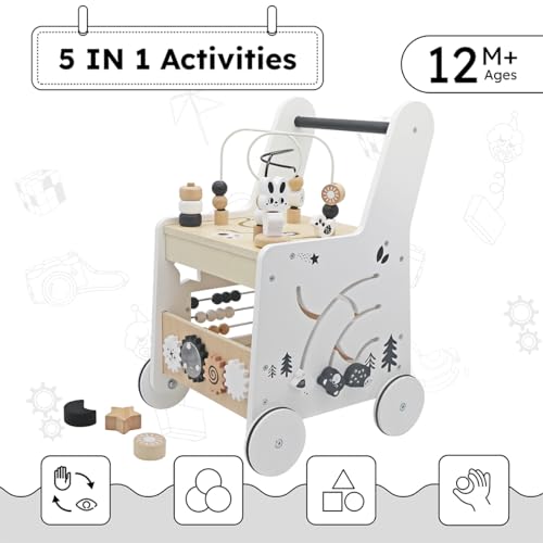 touch us Wooden Baby Walker Activity Cubes - Image 2