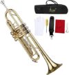 summina Trumpet Bb Brass Instrument with Mouthpiece
