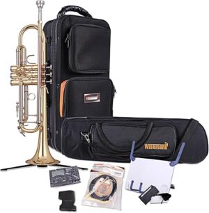 WISEMANN Trumpet Kit, 0901TR, Brass Lacquered Finish