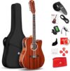 Vangoa Twelve String Acoustic Electric Guitar Bundle (VA21CE NT12)