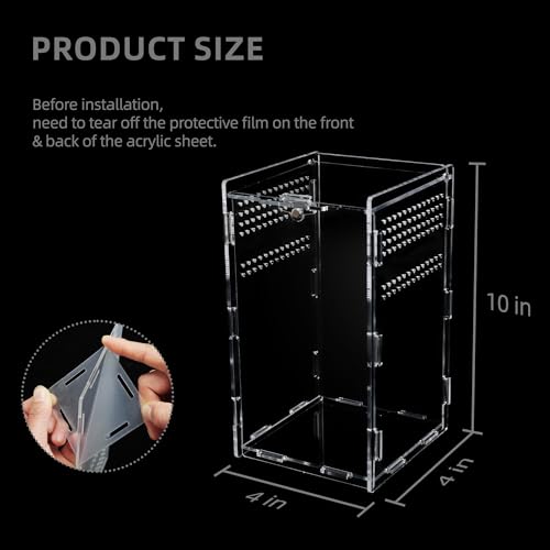 UCandy Micro Habitat Terrarium Enclosure (4x4x8 Inch) - Image 3