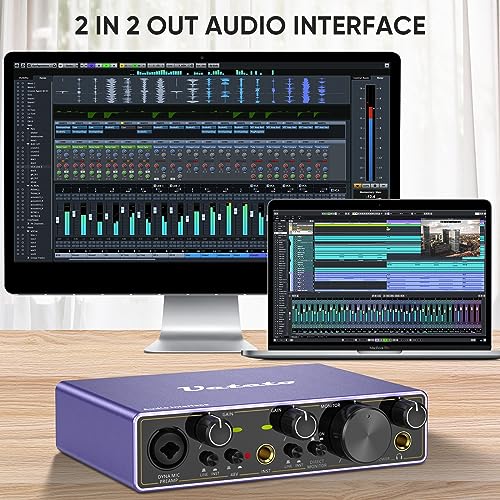 Ueteto 2i2 USB Audio Interface for Recording - Image 2