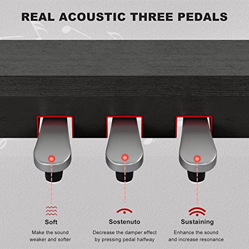 UMOMO 88 Weighted Key Digital Piano Keyboard - Image 3