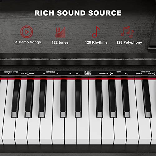 UMOMO 88 Weighted Key Digital Piano Keyboard - Image 4