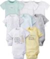 Gerber Unisex-Baby 8-Pack Short Sleeve Onesies