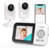 Simyke Upgrade Video Baby Monitor With 2 Cameras