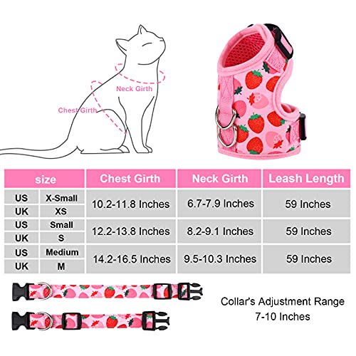 URATOT Cat Harness And Leash Set, X-Small - Image 2