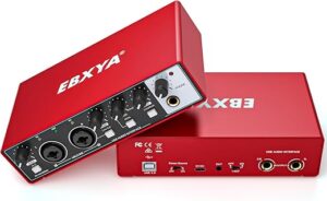 EBXYA USB Audio Interface For Podcasting Streaming, Vocalist