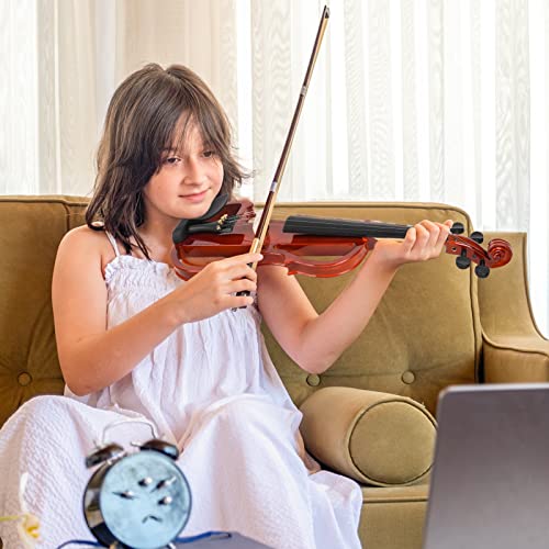 Vangoa 3/4 Silent Electric Violin Kit, Red - Image 5