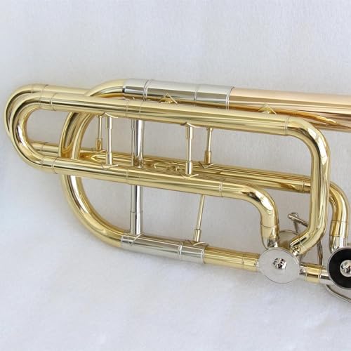 VBDEFRT Euphonium Brass Instruments Gold Lacquer Trombone - Image 3