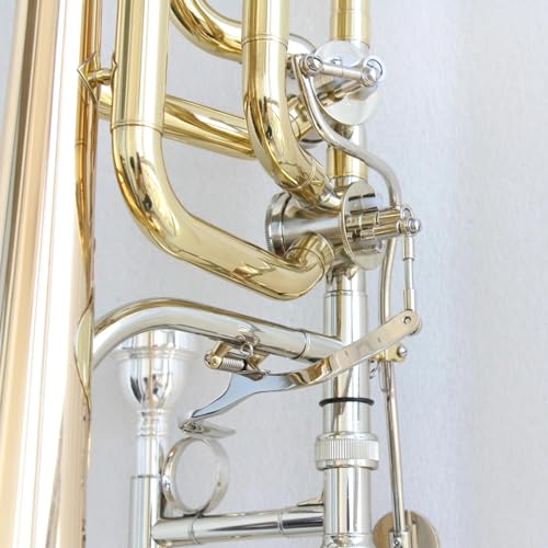 VBDEFRT Euphonium Brass Instruments Gold Lacquer Trombone - Image 4