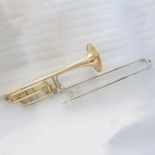 VBDEFRT Euphonium Brass Instruments Gold Lacquer Trombone - Image 2