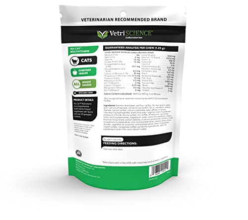 VETRISCIENCE NuCat Multi Vitamin for Cats, 30 Chews - Image 2