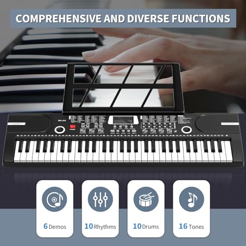 Vgrrbw 61 Keys Electronic Digital Piano Keyboard - Image 4