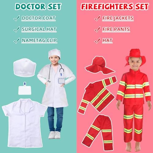 Vicenpal 8 Sets Pretend Play Kids Costumes - Image 3