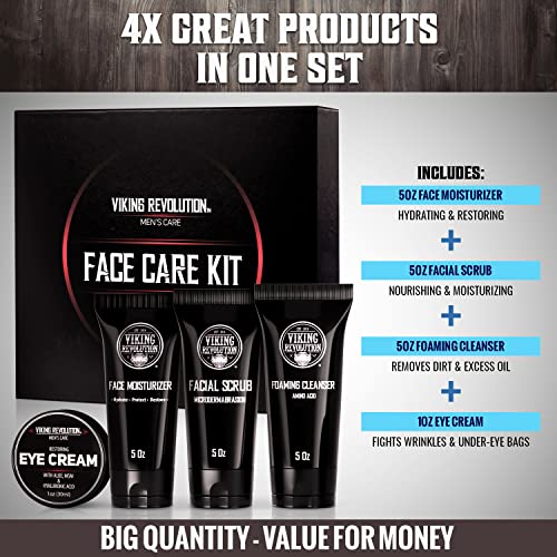 Viking Revolution Men’s Facial Skin Care Kit - 5oz - Image 4