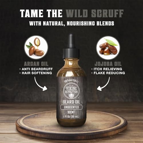Viking Revolution Unscented Beard Oil With Argan And Jojoba - Image 3