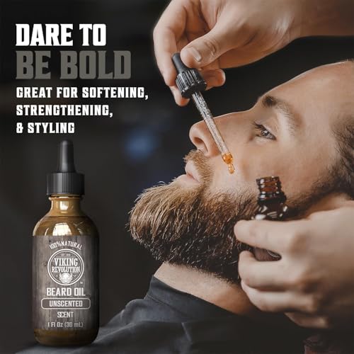 Viking Revolution Unscented Beard Oil With Argan And Jojoba - Image 2