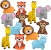 ArtCreativity Vinyl Zoo Animals Squishy Toys (12Pack)