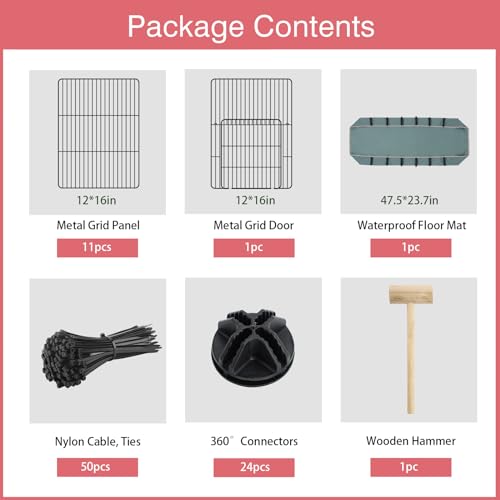 VISCOO Small Animal Playpen With Waterproof Mat - Image 2