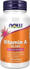 NOW Vitamin A 25,000 IU Softgels