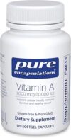 Pure Encapsulations Vitamin A 120 Softgel Capsules