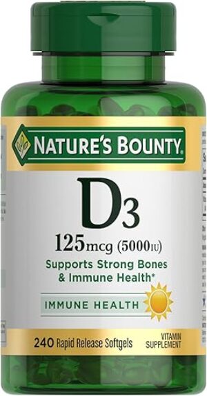 Nature's Bounty Vitamin D3 Immune Support 240 Softgels