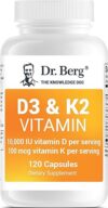 Dr. Berg Vitamin D3 K2 10,000 IU 120 Capsule