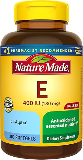 Nature Made Vitamin E 180 mg 400 IU 300 Softgels