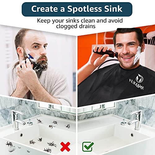 VUELANE Beard Hair Catcher Bib - Black - Image 4