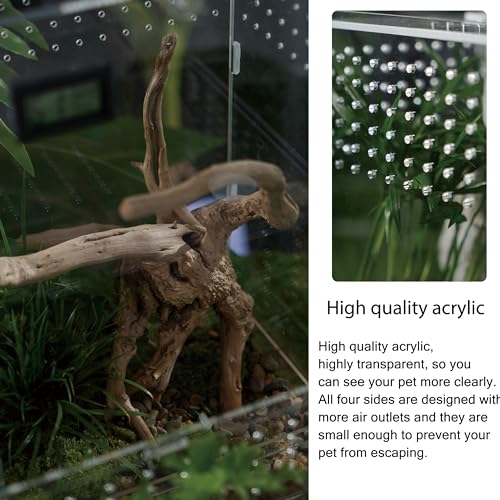 WBHONGHUI Acrylic Clear Reptile Habitat Enclosure Large - Image 3