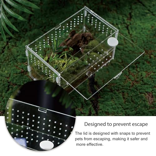 WBHONGHUI Acrylic Clear Reptile Habitat Enclosure Large - Image 5