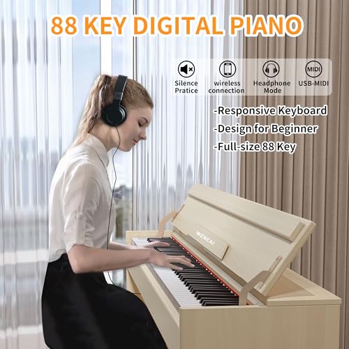 WENCAI 88 Key Electric Piano Weighted Keyboard - Image 4