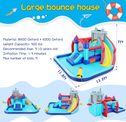 Wesoky Inflatable Bounce House Water Slide - Image 5