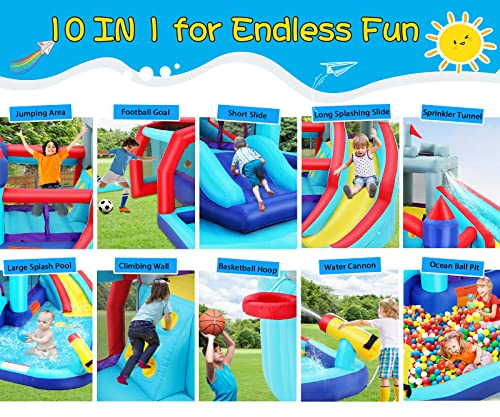 Wesoky Inflatable Bounce House Water Slide - Image 2