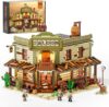FUNWHOLE Western-Saloon LED Light Building Set 2026 Pcs