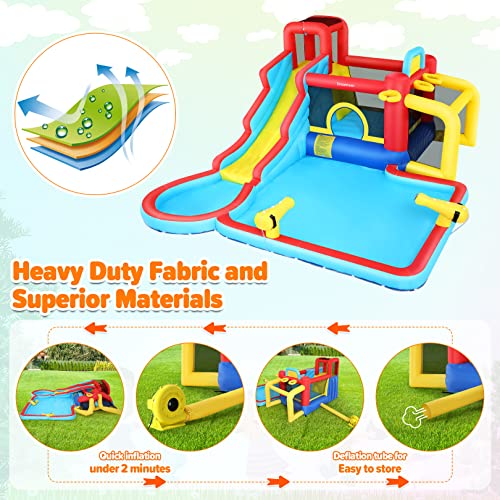 Whubefy Inflatable Water Slide Bounce Castle Bouncy House - Image 4