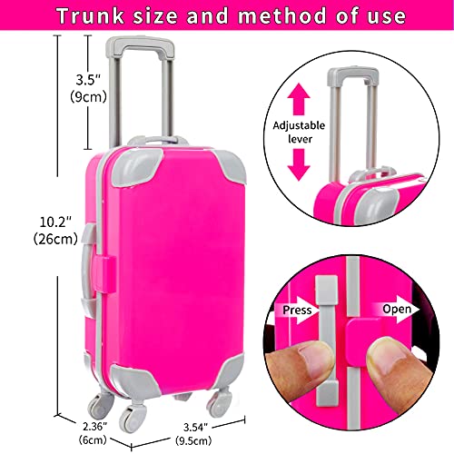 XFEYUE 23 Pcs Doll Travel Gear Play Set - Image 4