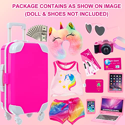 XFEYUE 23 Pcs Doll Travel Gear Play Set - Image 2