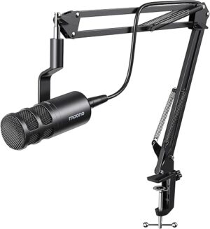 MAONO XLR Podcast Dynamic Microphone With Boom Arm