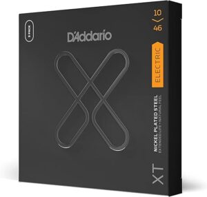 D'Addario XT Nickel Coated Electric Guitar Strings XTE1046-3P