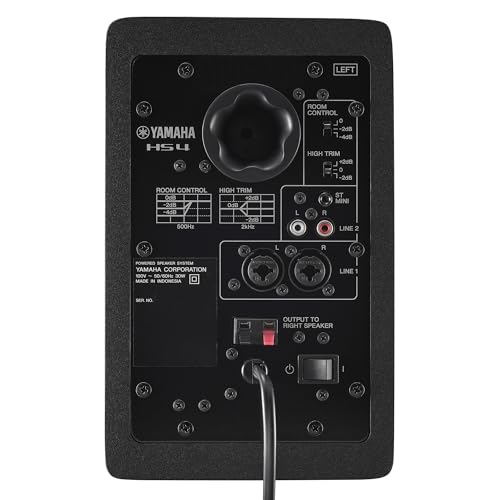 YAMAHA HS4 Powered Studio Monitor Pair (HS4 B) - Image 3
