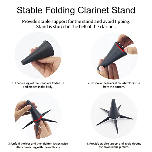Yasisid Clarinet For Beginner With Stand, Case - Image 4