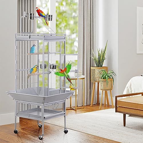 ZENY Large Parrot Cockatiel Bird Cage, 61-Inch - Image 3