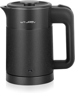 WTJMOV 0.6L Small Electric Tea Kettle, Stainless Steel