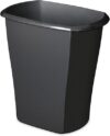 Sterilite 10 Gallon Ultra Plastic Wastebasket, Black