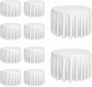 Lxztayuk 10 Pack 120 Inch White Tablecloths