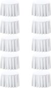 Surmente 10 Pack White Round Tablecloths, 120-Inch