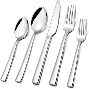 CXJY 10-Piece Stainless Steel Silverware Set